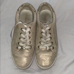 Liz Claiborne gold shoes.